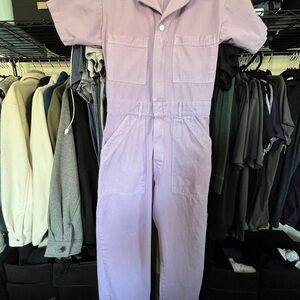 Big Bud Press Lavender Short-Sleeve Jumpsuit